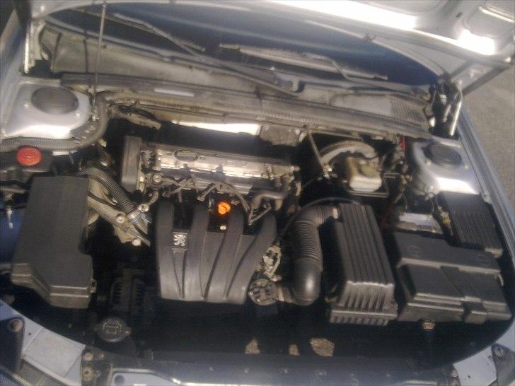 Peugeot 406 SL - Fik lige vasket alt i motorrummet.. Tårnene skinner helt nu.. billede 8