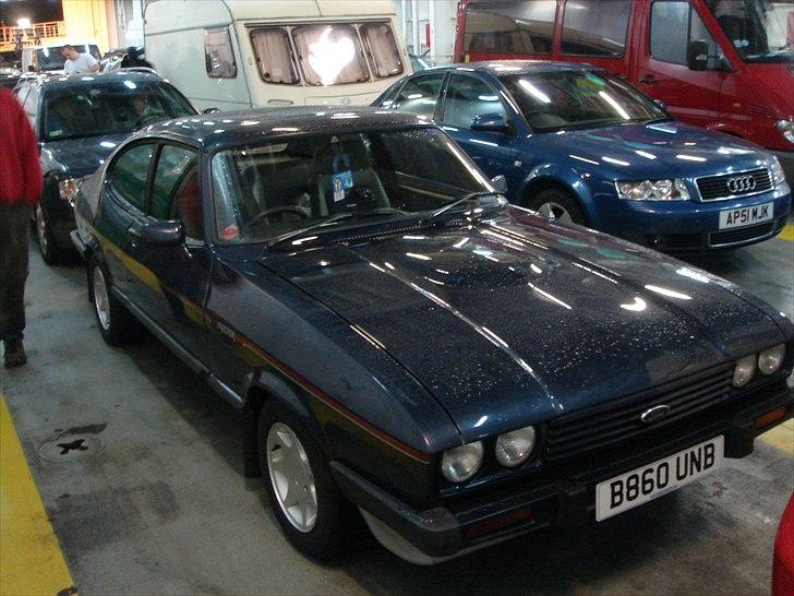 Ford Capri 2.8i Special V6 *SOLGT* - I maven på Norfolkline - Dover-Dunqurke på vej hjem. 1650 km i ét hug til den gamle dame! billede 4