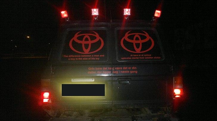 Toyota landcruiser hj60/61 - så kom der røde dioder i mine arbejds lygter billede 13