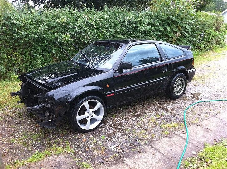 Honda CRX AS5 - 17" 4x100 ET35 foran, 13" 4x100 ET15 bagpå. Jo, den er taknemlig med fælge. billede 20