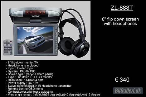 Ford Granada 2,8 I Ghia - DVD tft PAL med fjernbetjæning ( samlet for ANLÆGET ca KR 8000 billede 10