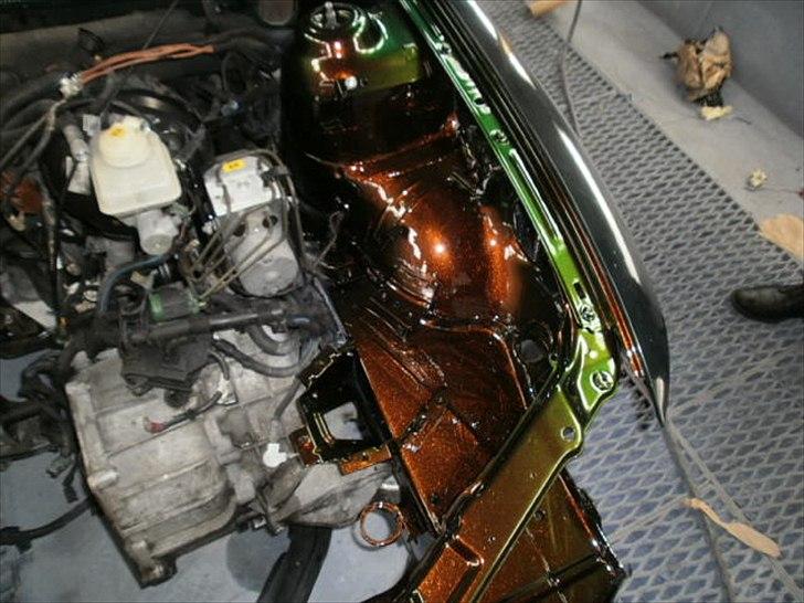 Opel vectra v6 sport - så er biloen under ombygning igen,ny lak og sjovere motor igen igen,300 hk+ er målet denne gang billede 18