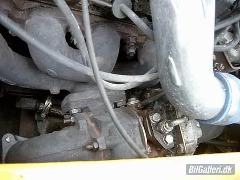 Ford Escort RS Turbo Cabriolet - T3 turbo med støbejerns manifold og indsugning fra Rs turbo. billede 14
