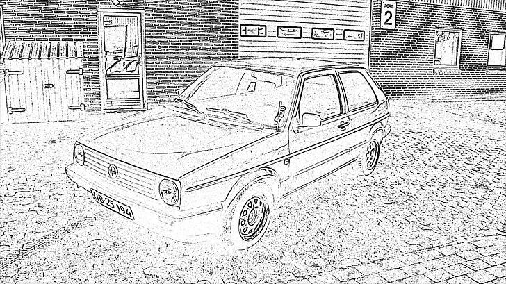 VW Golf Mk ll - SOLGT - billede 7