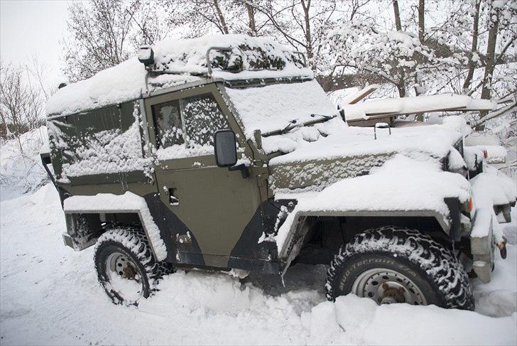 Land Rover 88 Light weight  " SOLGT" - Sandy efter en eftermiddag med snevejr billede 5