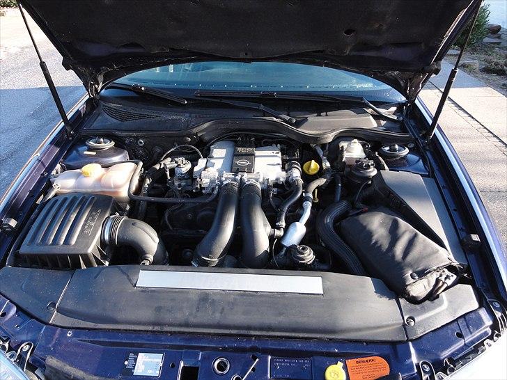 Opel Omega MV6 - Standard motorrum , men mon ikke den lange poleret indsugning flytter motorrum  billede 7