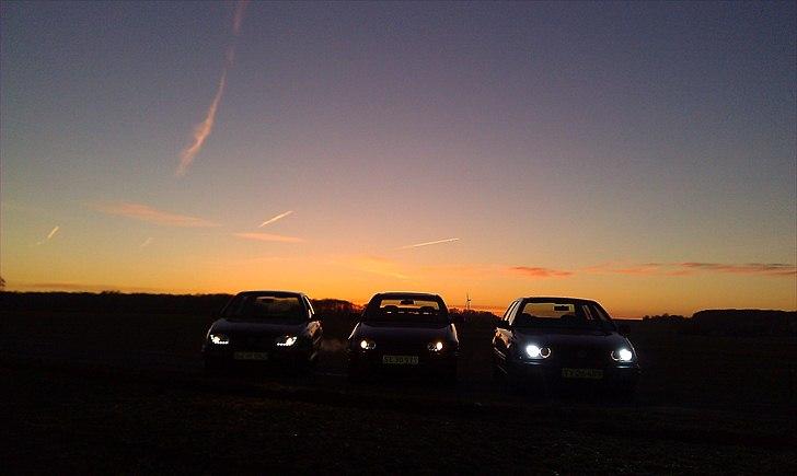 VW vento clx  - bil til venstre er dennis thuesens, bil i midten er opel k, bil til højre er min :) billede 18