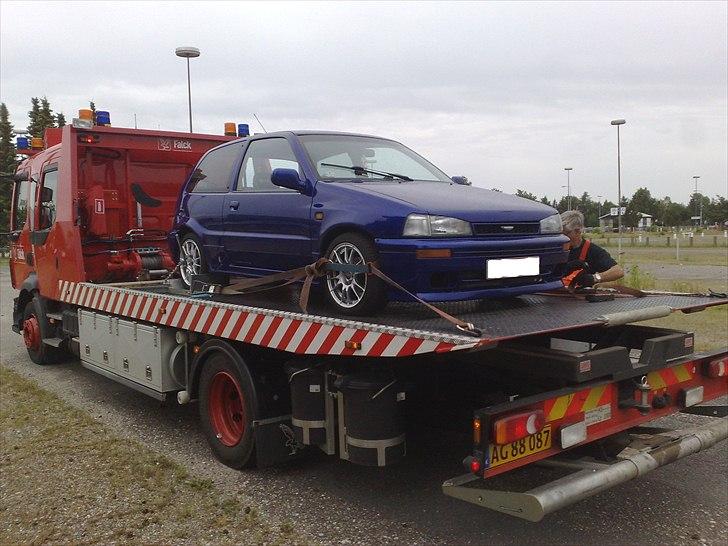 Daihatsu Charade HD-TI - launchcontrol og drop start tog sq en gearkasse  :-)  det koster at lege med a knejte ;-) billede 16