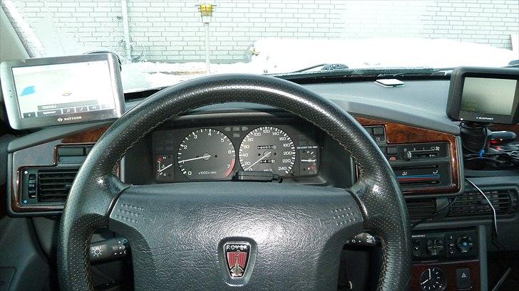 Rover 820 ti - Læderrat, Navigon 8110, skærm til anlæg evt bakkamera, video billede 6