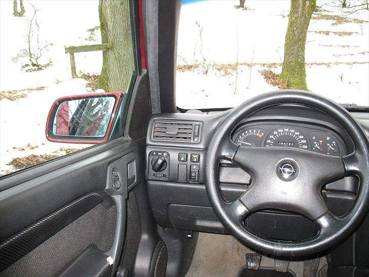 Opel Vectra 2000 16V - kunstlæder på A stople og carbon i døren billede 11