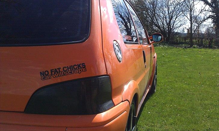 Peugeot 106 Rallye "Fanta" --Solgt--- - NO FAT CHICKS, CAR WILL SCRAPE billede 8