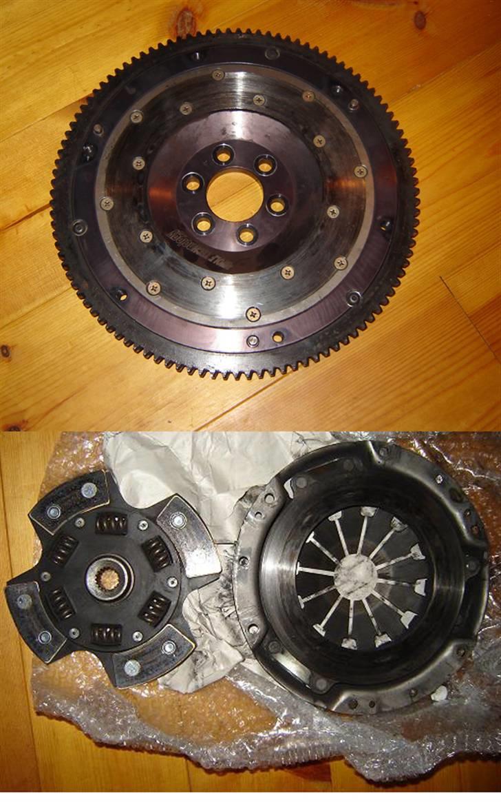 Nissan Sunny "Gadekrydset" - competision clutch stage 5 koblingskit og JWT alusvinghjul 3½ kg! .. kommer på den 25/08-07 :D billede 11