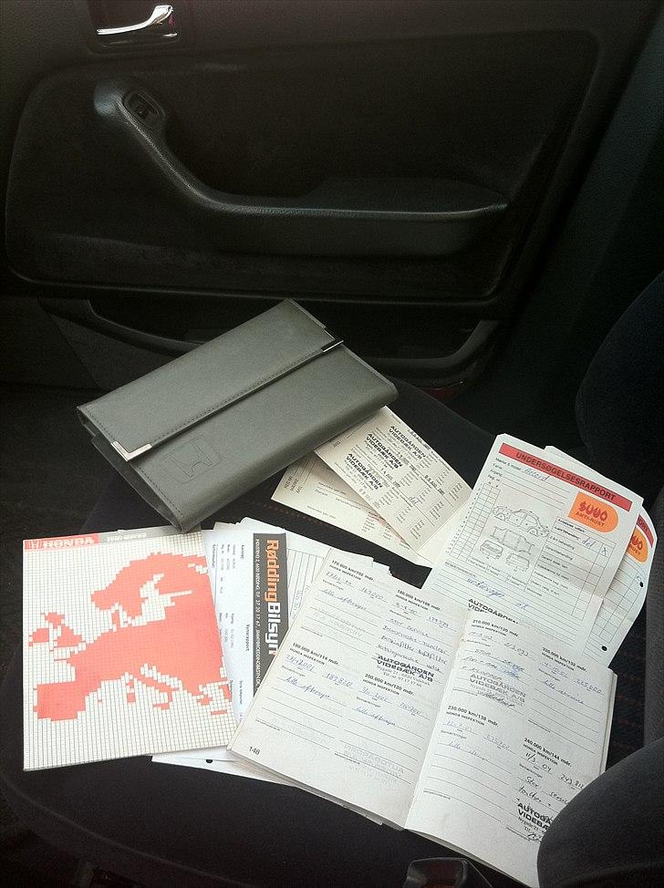 Honda Accord CB7 - Servicebog, pava bøger, synsrapporter og div. kvitteringer billede 20