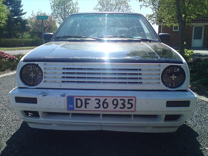 VW golf 2 *white pearl* byttet - så fik jeg krydslygter på oliefyret :)  billede 7