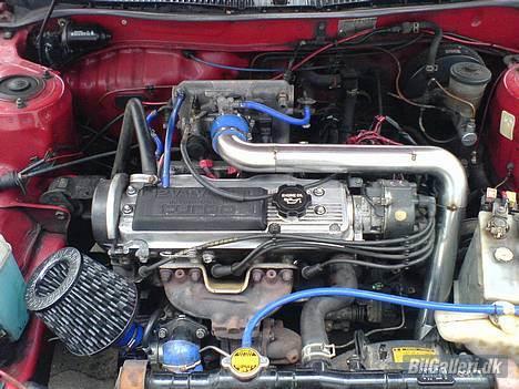 Toyota Corolla Turbo (Raceren) - 2" rustfri trykrør som er TIG´et og et Raceland filter... Ikke TIG´et på billedet... billede 9