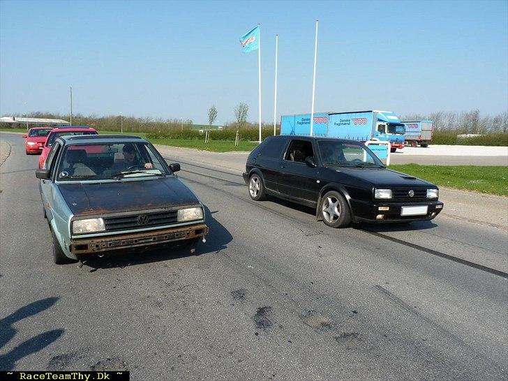 VW Golf II GTD ~ 1983 ~ Solgt - Liige før et træk til et RaceTeamThy Træf (: ! Trækket blev self ikke kørt! ;) billede 6