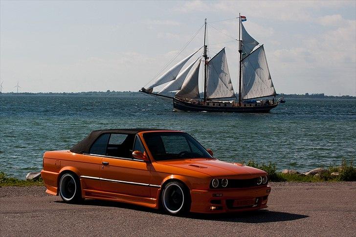 BMW E30 325i Cabriolet - Der kom lige et fint sejlskib forbi samtidig ;-) billede 4