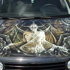 VW Golf 4 tdi airbrush totalskadet