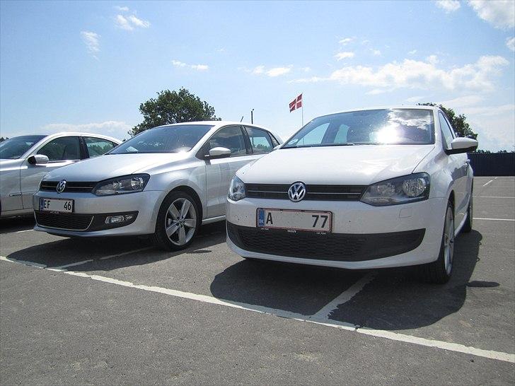 VW Polo 1,2 TSI Highline - 2 x Polo med Dannebrog i baggrunden.  billede 9