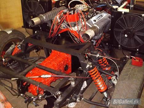 Lamborghini countach replica - motor installeret og headers fabrikeret alt lavet af undertegnede i hånden billede 8