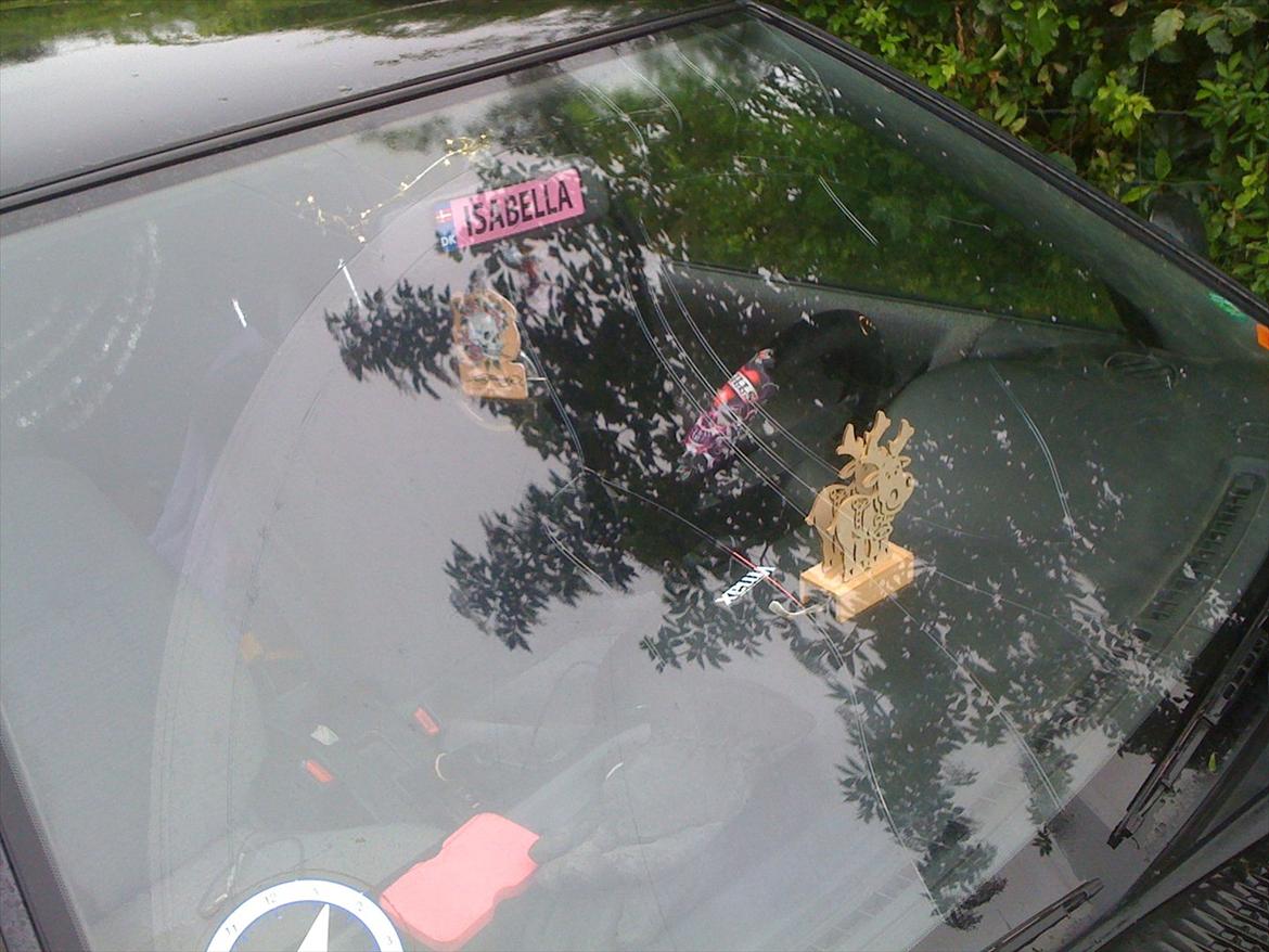 Nissan Sunny LX 1,4 Twin Cam (Skrottet) :'( - Ikk det bedste billede men sådan ser hans rude ud lige nu :/ med store flænger  billede 18