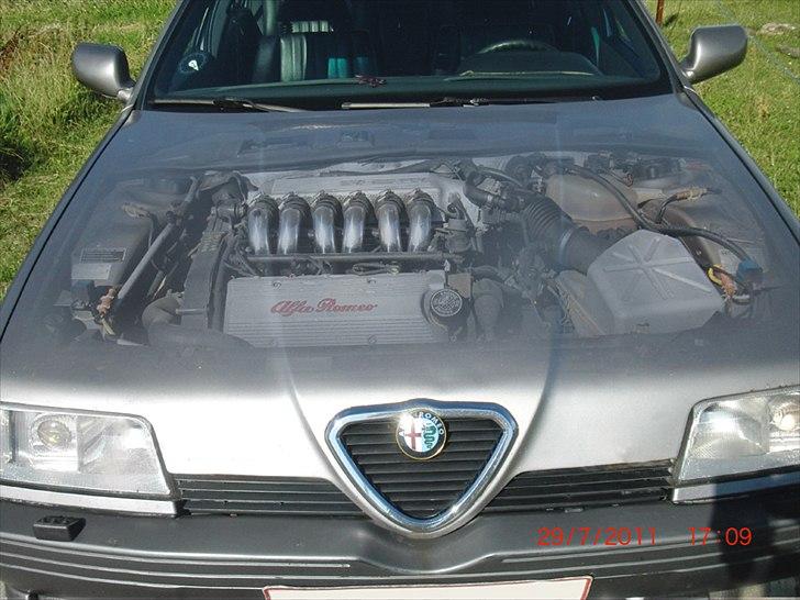 Alfa Romeo 164 Q4 - Lige et billede af en "gennemsigtig" motorhjelm billede 1