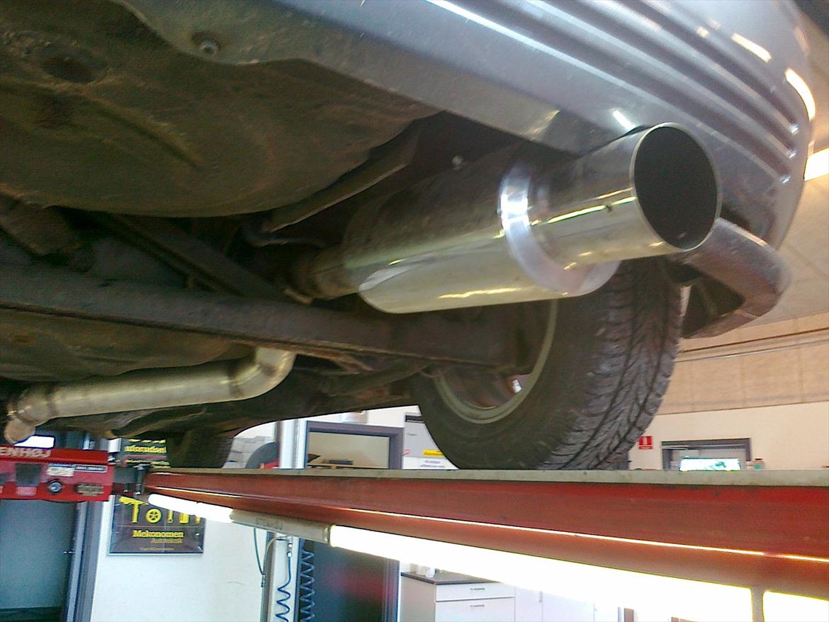 Toyota Starlet EP82 - 3" rustfri lavet med TIG svejsninger så det ikke ruster i samlingerne heller... med 4" afgang. billede 19