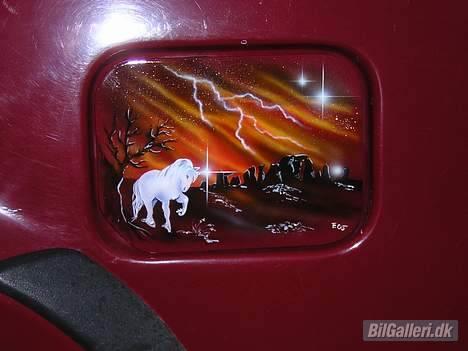 VW Polo 2 Steilheck **'DØD** - ja så fik man airbrush på sit tank dæksel...Smiler billede 14