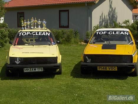 VW Golf II (Folkeracer)SOLGT - Brormans bil helt smadret nu så kan han lære det hehe... billede 13