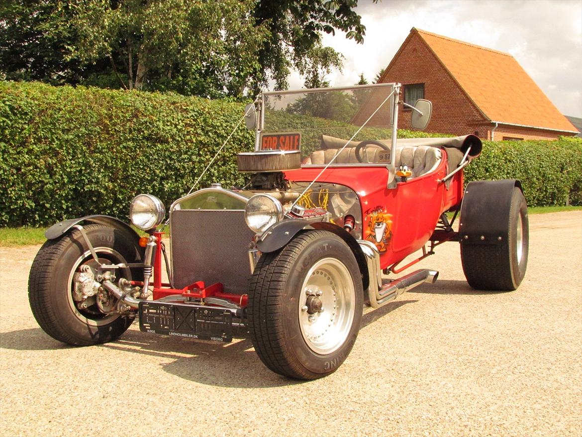 Ford t 23  fun "T bucket"(solgt) - Minder den mest om en hestevogn eller "Il tempo gigante" fra bjergkøbing grandprix? billede 10