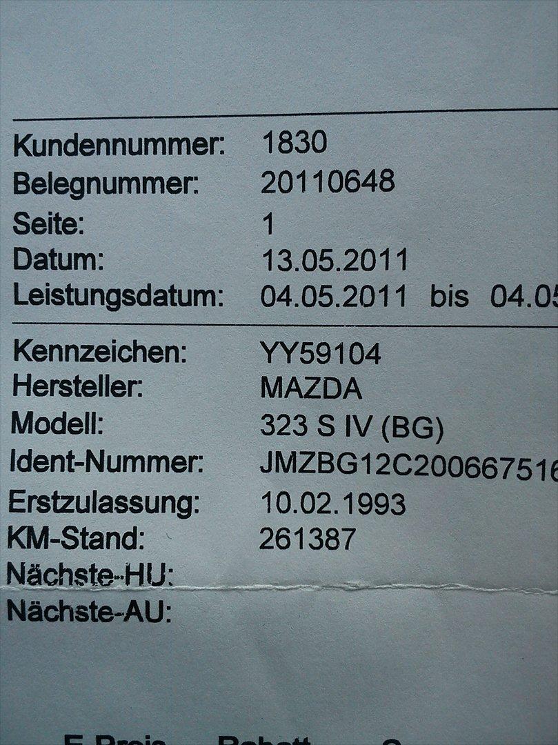 Mazda 323 1.3i GALLA Solgt billede 19