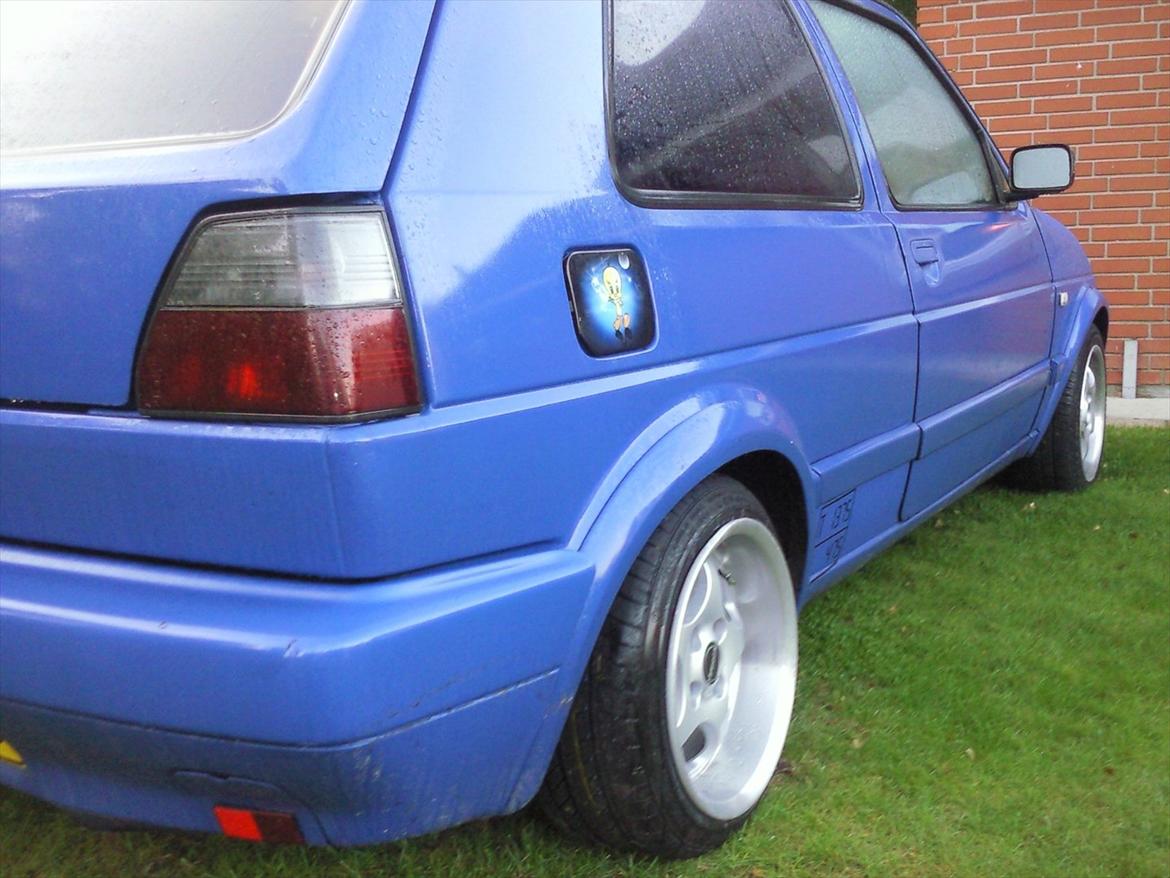 VW II 1.6 (GTD ´91) - Mine nye dejlige Borbet T fælge monteret næsten i ægte tyskerstil. 8" bag og 7" for:) billede 15