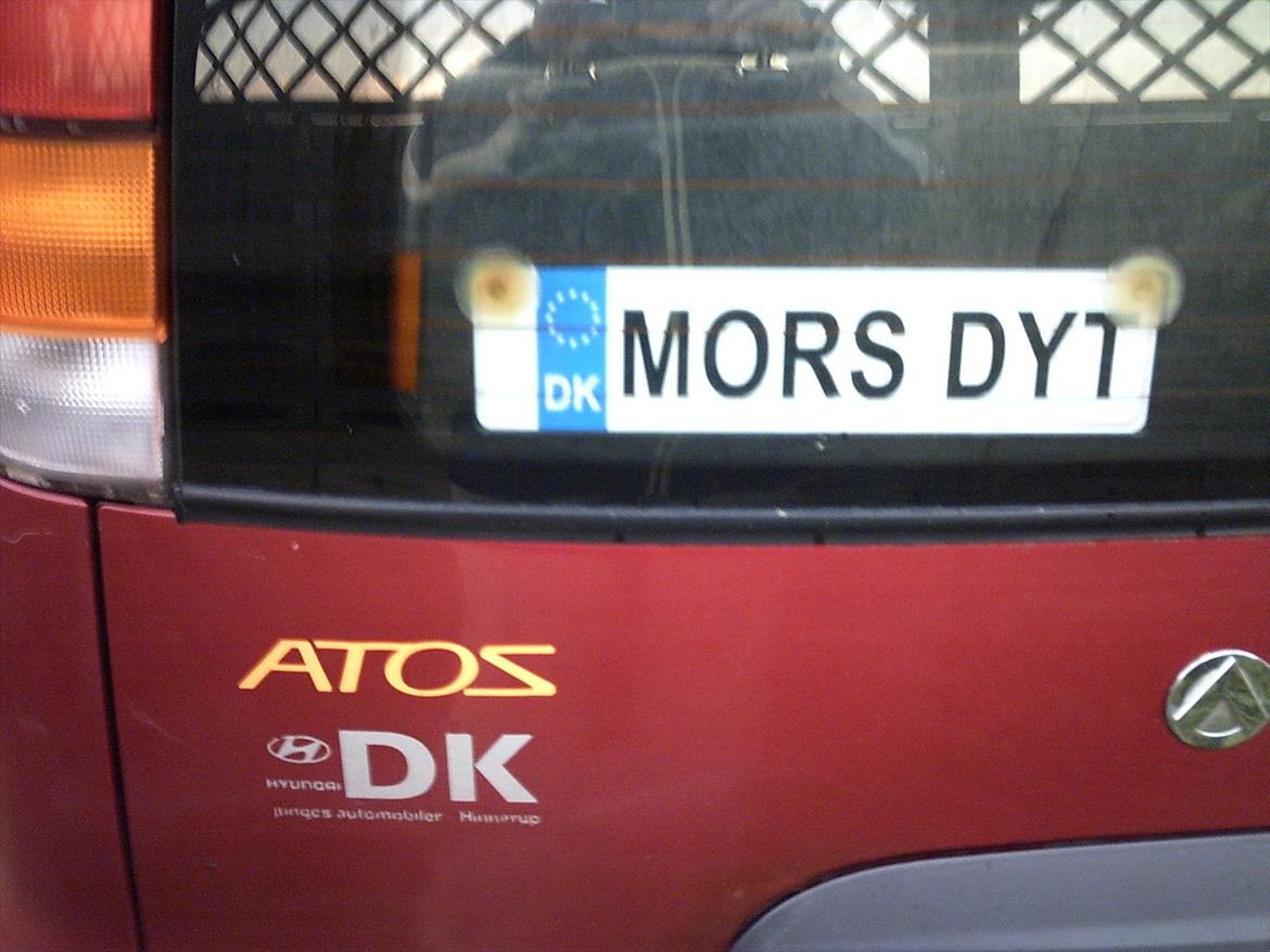Hyundai Atos 1,0 - Fandt den helt rigtige "Falske Nummerplade" til min bagrude.. billede 2