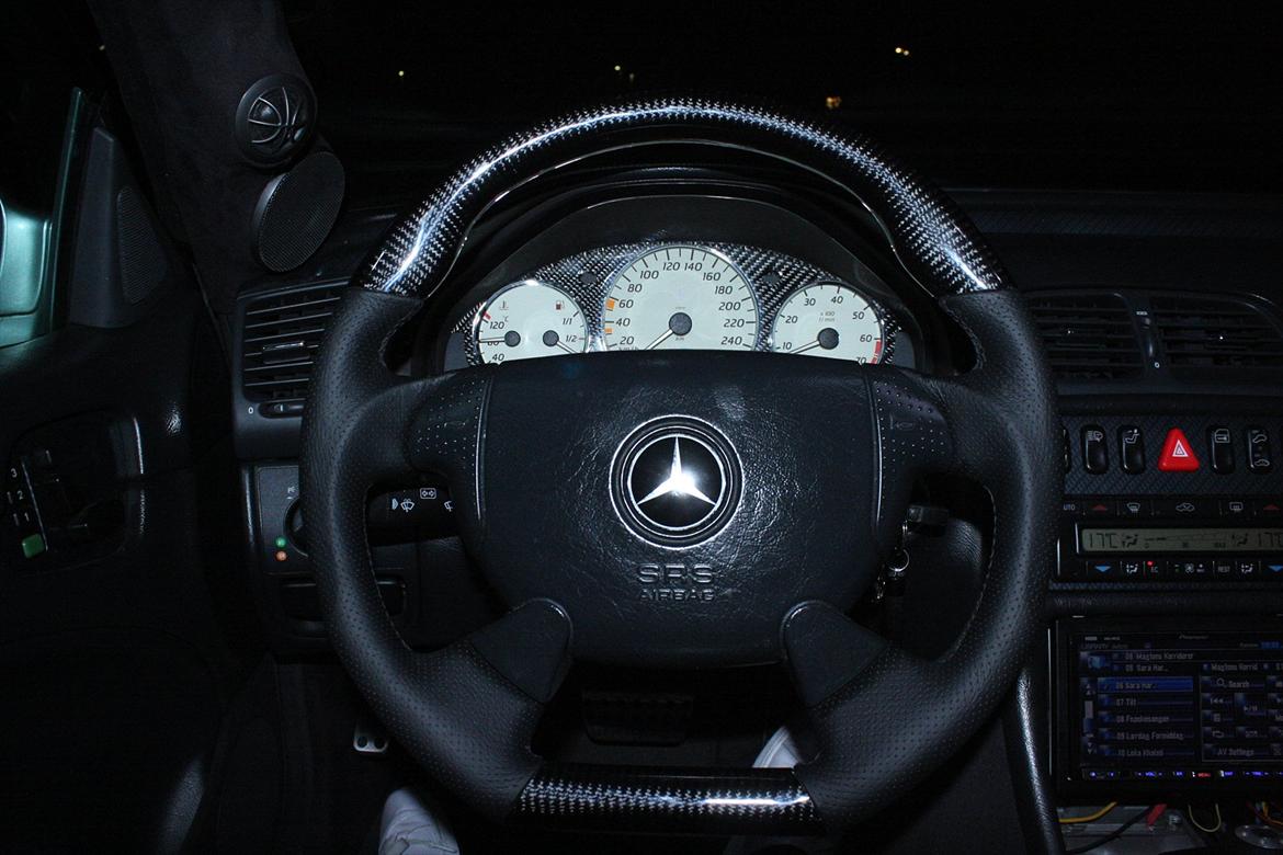 Mercedes Benz clk 320 AMG style -     Dtm Carbon læderrat billede 14