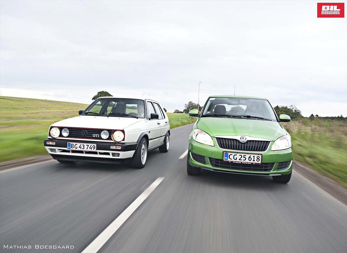 VW Golf GTI - VW Golf GTI 1,8 91' vs. Skoda Fabia 1,2 TFSI 11'. Her er vist ingen tvivl om, hvem der er hurtigst; farvel Skoda! billede 5