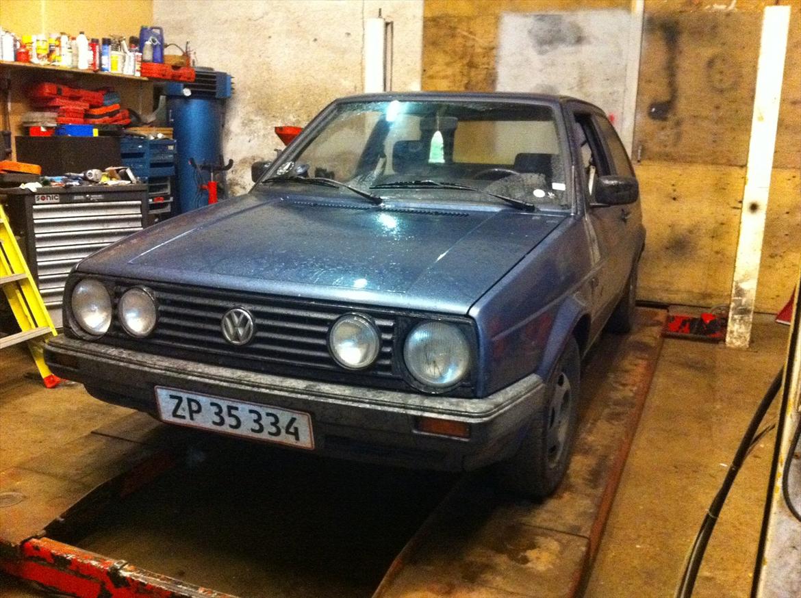 VW golf 2 - guffe på liften ude hos svigerforældrene  billede 5