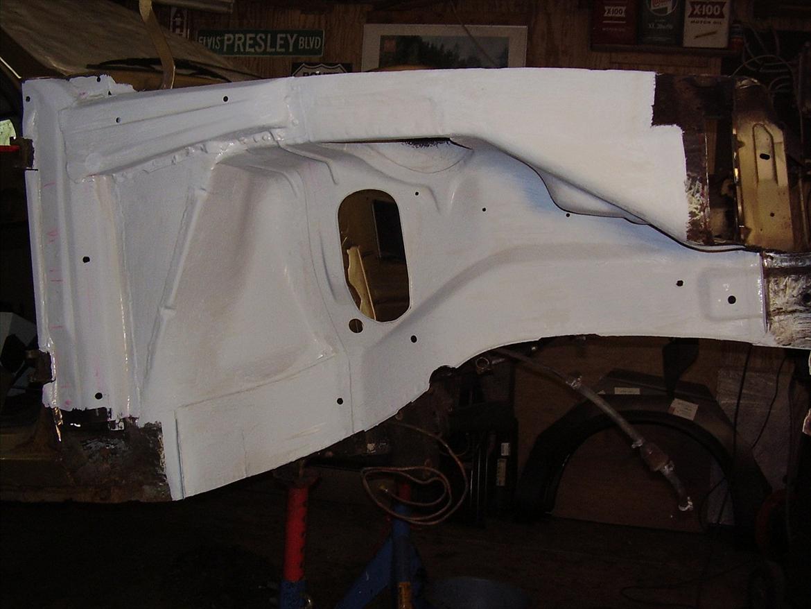 Opel Kadett D - så er rusten lavet billede 6