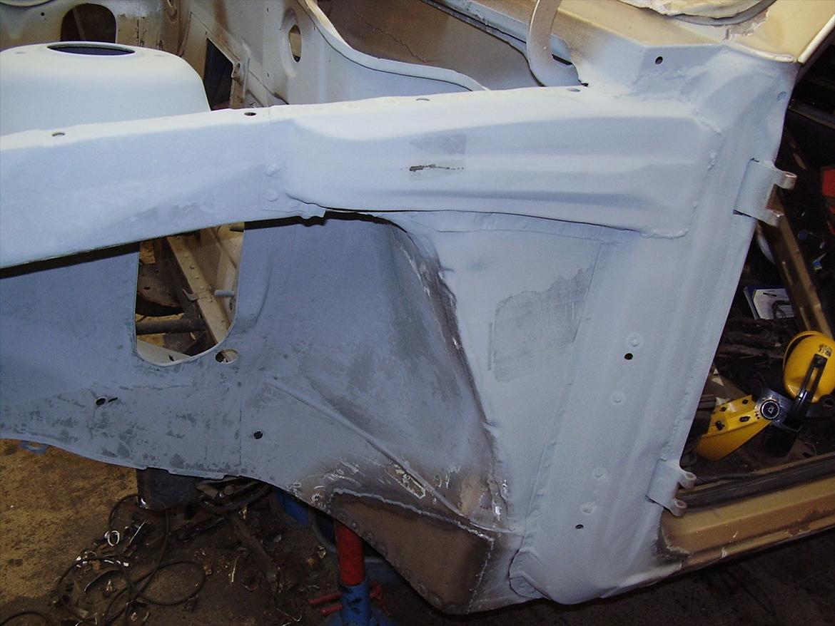 Opel Kadett D - så var venstre inderskærm også lavet billede 8