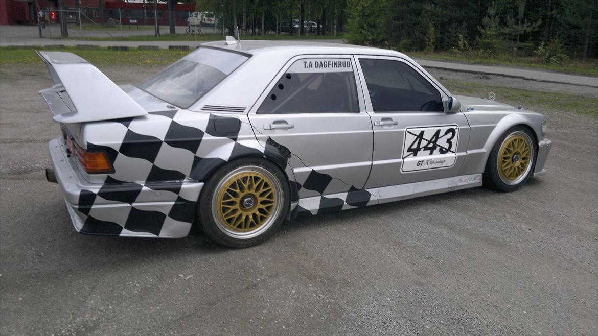 Mercedes Benz 190E 2.5-16 Evolution  - med 10x18 BBS. 3delte med senterbolt. billede 3