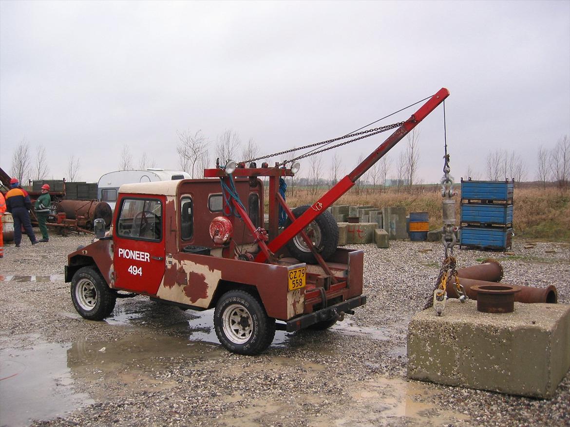 Peugeot 4x4 Entrepreneur - Løftetest. Løfter 500 kg helt ude. billede 2