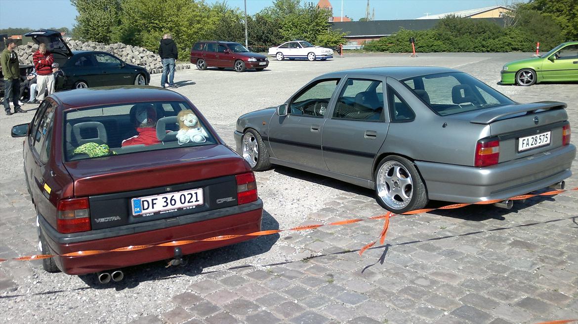 Opel Vectra 2000 KOPI SOLGT - Her er jeg til træf i møn sammen med kluppen OPEL TEAM MØN billede 8