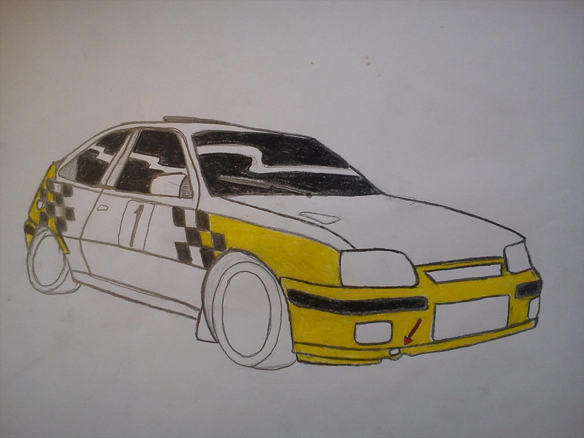 Opel Kadett E GSI 16v - Billede af Kadett'en tegnet af min fantastiske kæreste Amanda :D billede 23