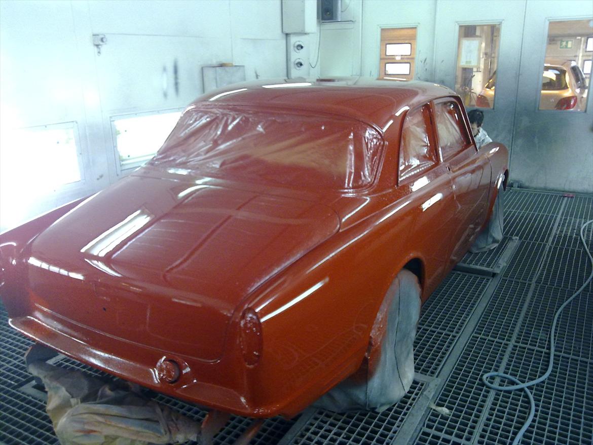 Volvo Amazon 121 Ratcar projekt - Farve "gammeldags grunder" som nederste lag.. billede 11