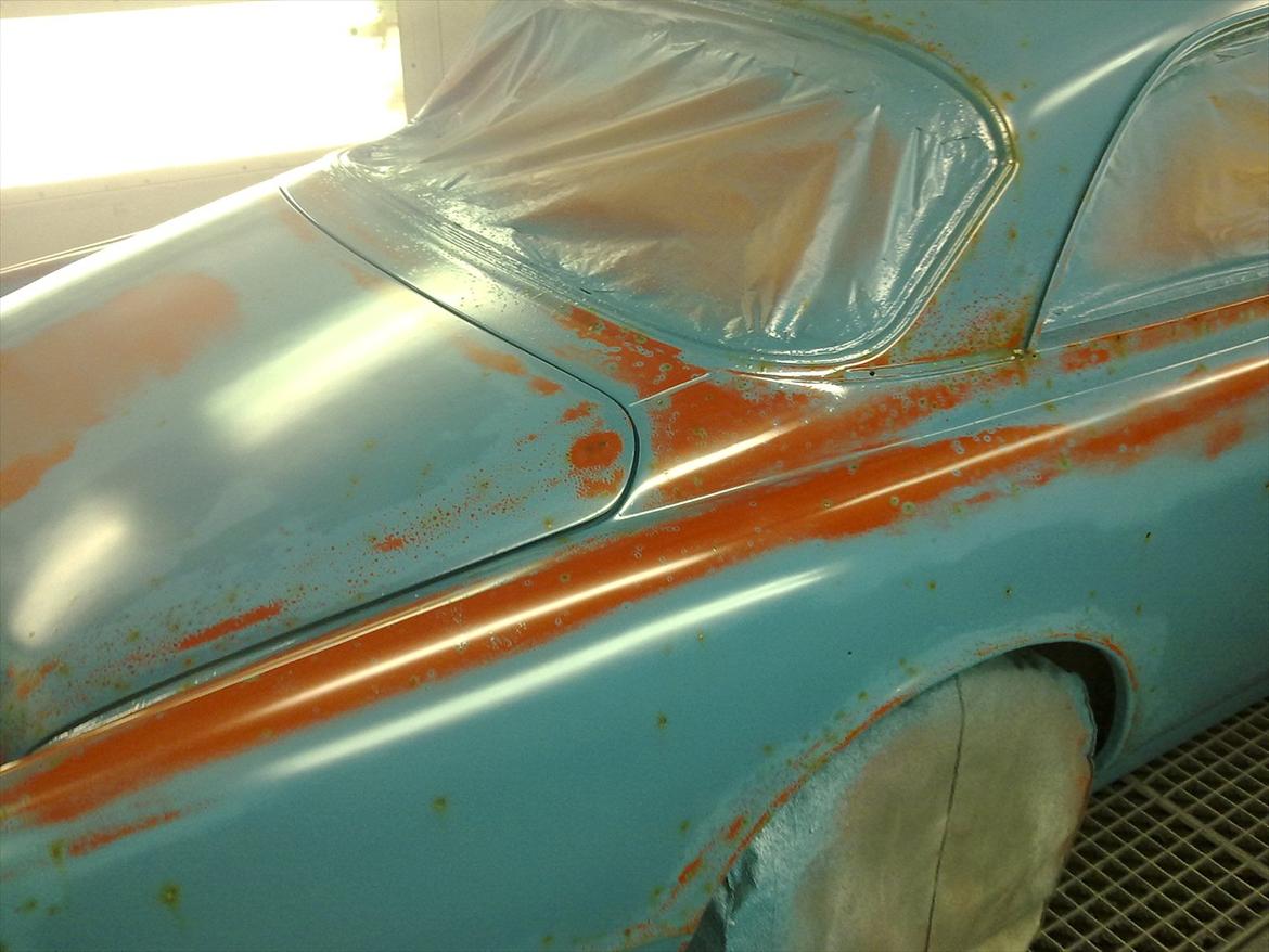 Volvo Amazon 121 Ratcar projekt - lidt airbrush rustløber og til sidst mat klarlak billede 15