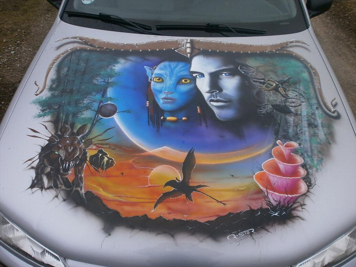 Peugeot 406 airbrush billede 7