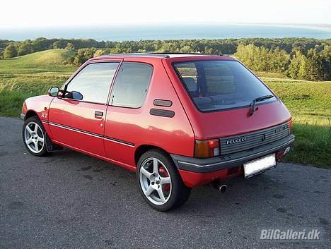 Peugeot 205 XT Solgt - Billedet er taget med udsigt ud over Høve skov/strand   billede 1