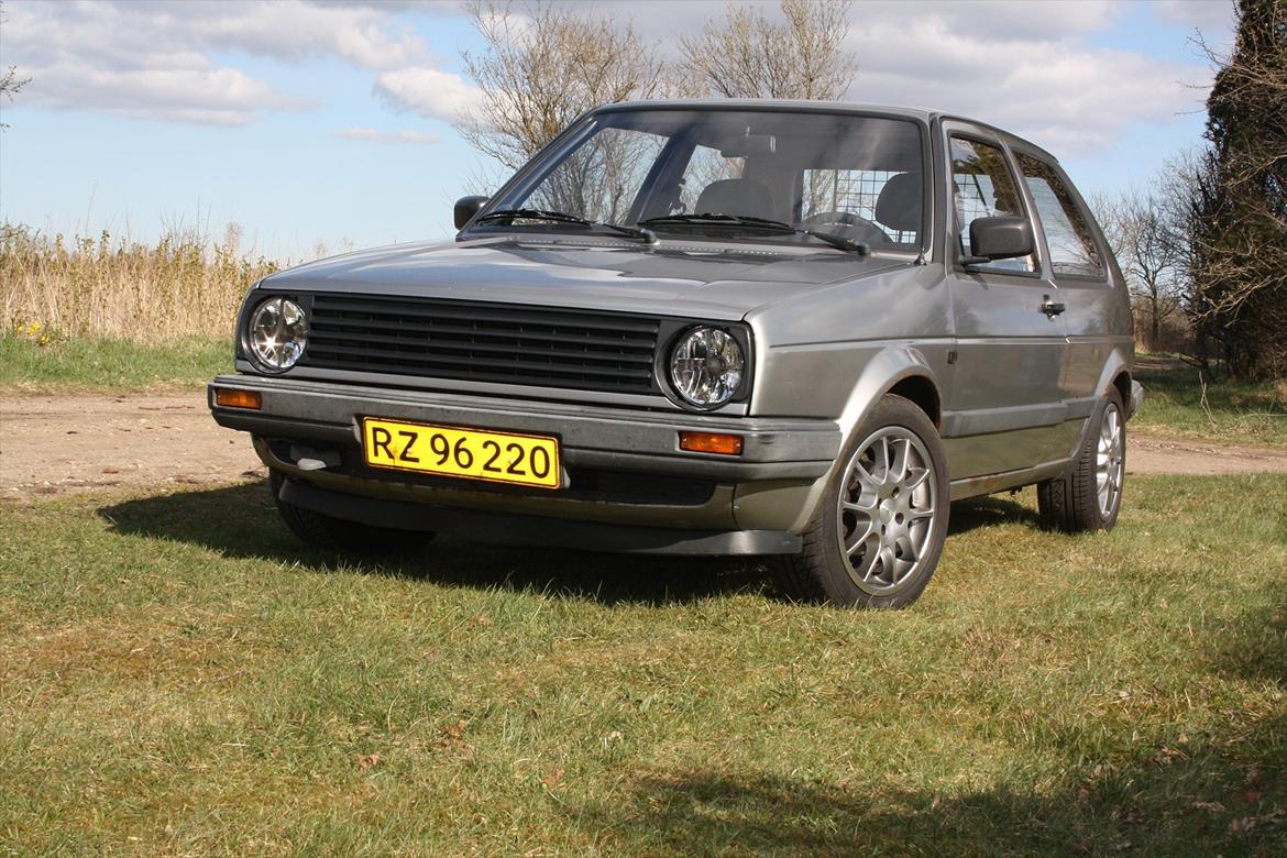 VW Golf 2 CL 1,6 TD - Da den stadig havde standard frontblink billede 11