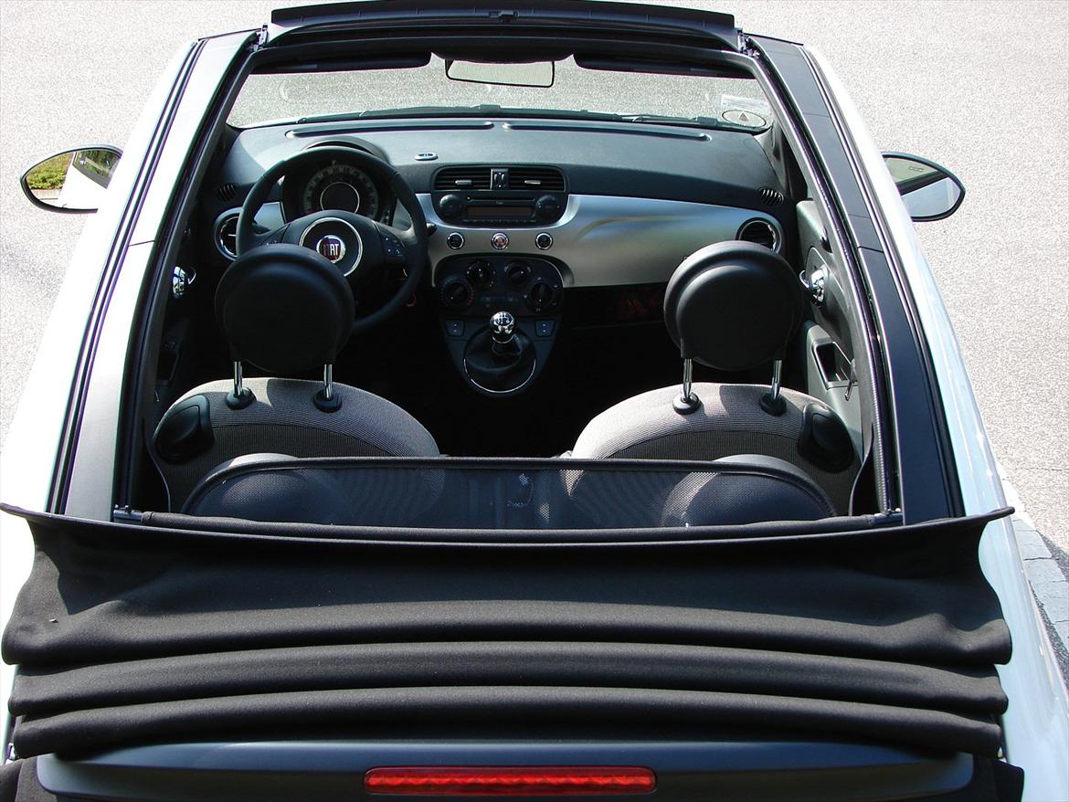 Fiat 500C Roma 0.9 TwinAir Turbo (Luigi) - Den intime - men fedt forarbejdede kabine. billede 13