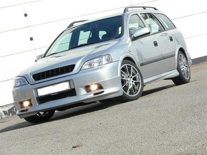 Opel astra G caravan dti (totaltskadet) - gamle fælge og irmscher skørter  billede 2