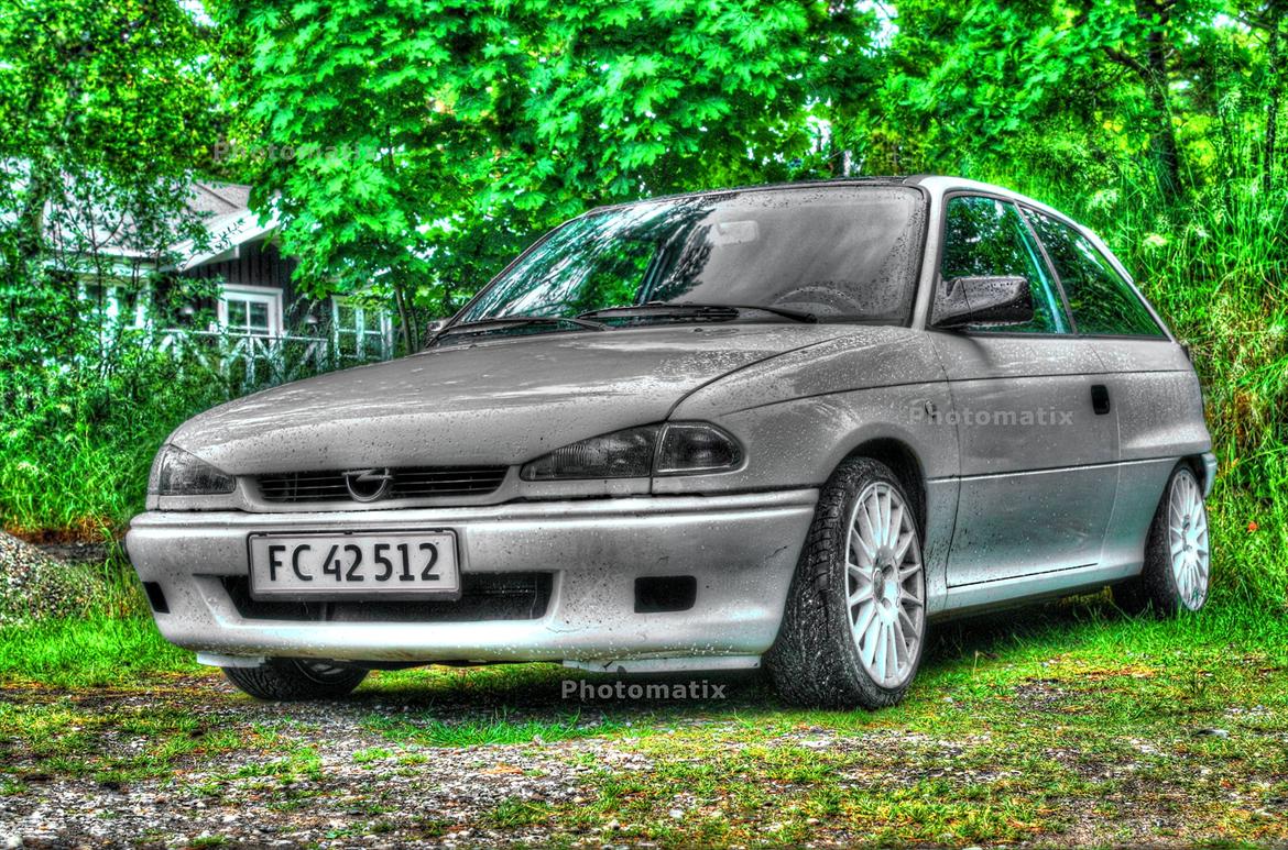 Opel Astra F - jeg har lige lejet lidt med nået billedredigering ;-)  billede 4